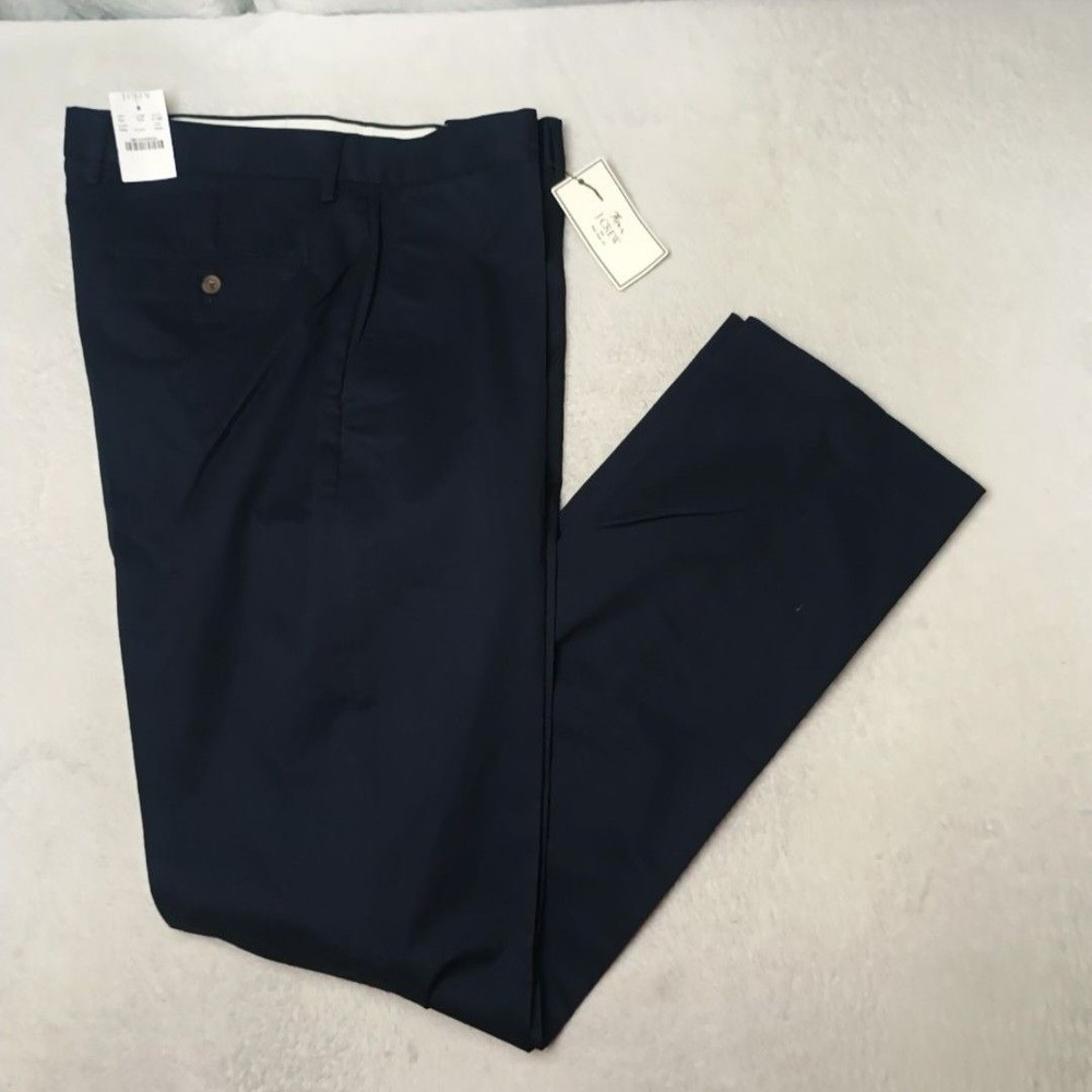 JCrew Pants Men 34x34 Blue Flex Bedford Slim Chino Stretch Cotton Spandex Work